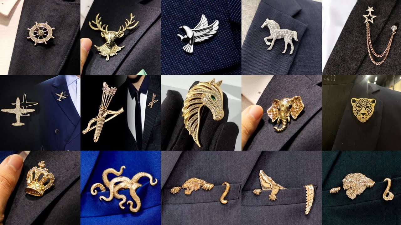 Men’s Brooch Designs | Groom Brooch for Suit | Wedding Accessories for Men.