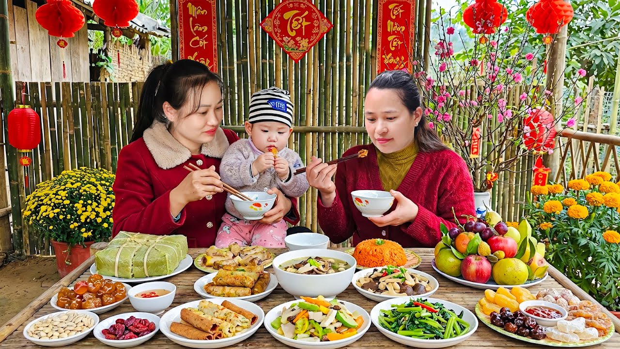 Mengundang Ly Phuc An & Putrinya ke Rumah – Memasak dan Merayakan Pesta Tahun Baru Bersama