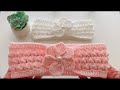 Diadema fácil tejida a crochet