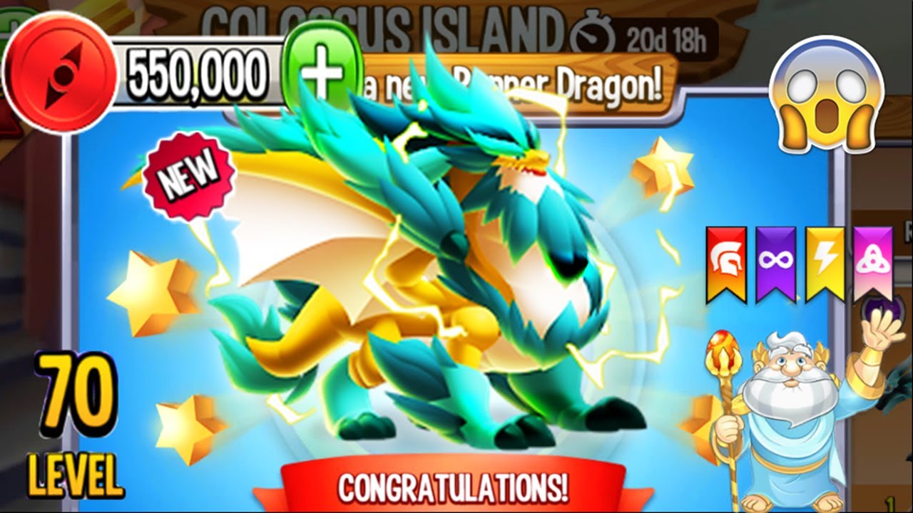 Dragon City Furry Dragon, plus all Broken Maze Island Completed 2023