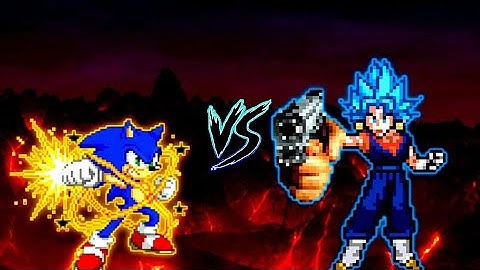 Sonic Chaos V4 JVL OP (all form) VS Vegito SSB V5 OP in Jump Force Mugen