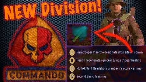 *NEW* Commando Division IS AMAZING! (All Perks UNLOCK, Paratrooper Insert, TWO Basic Training) DLC4