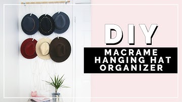 DIY Macramé Hanging Hat Organizer | beautybitten