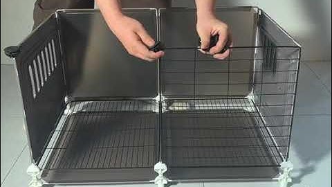 Hướng dẫn lắp ghép chuồng Chó, mèo, chim có chốt đôi - H2 Store