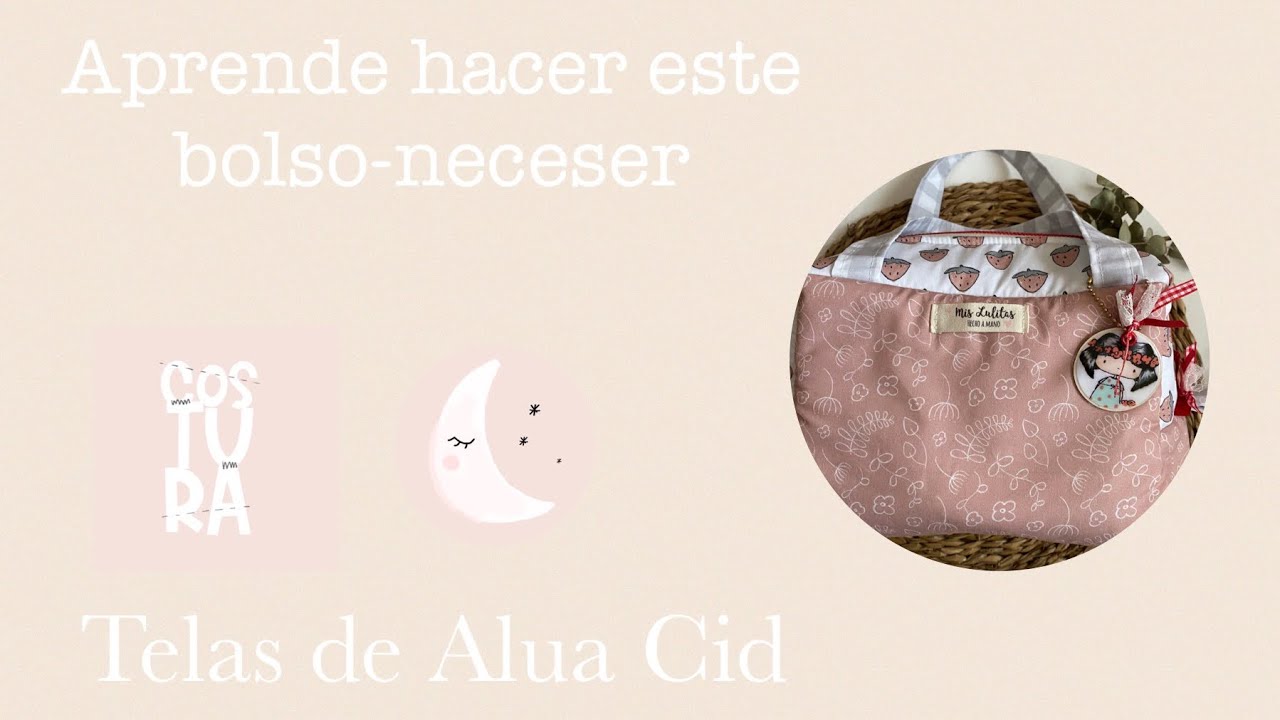 Aprende a hacer este bolso-neceser. DT costura de Alua Cid.