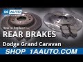 How to Replace Rear Brakes 2008-20 Dodge Grand Caravan