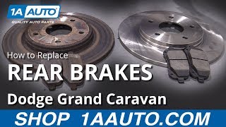 How to Replace Rear Brakes 08-20 Dodge Grand Caravan