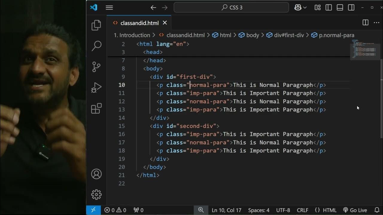 Class vs ID Understanding HTML Attributes || Lesson 4 || CSS 3 ...