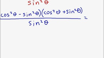 Solving Trig Identities Using Difference of Squares.avi