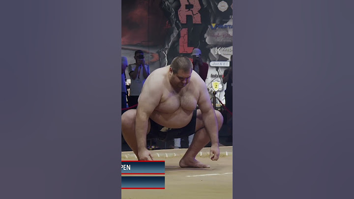 Półfinał kategorii open - Mistrzostw Świata w sumo