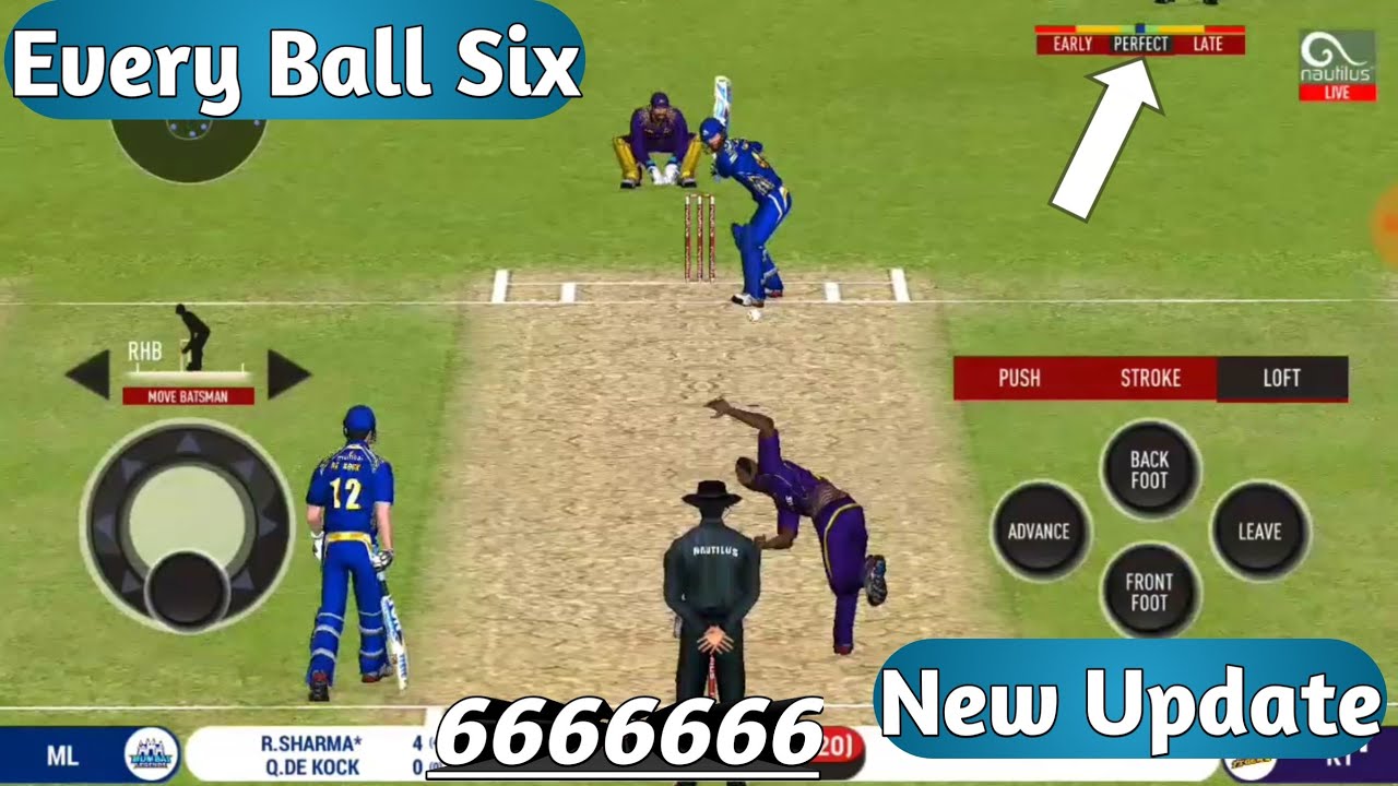 How to Hit Six Every Ball In Real Cricket 20 Hardcore Mode||2020 Must ...