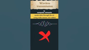 Wireless transmission in computer networks | #computernetworks