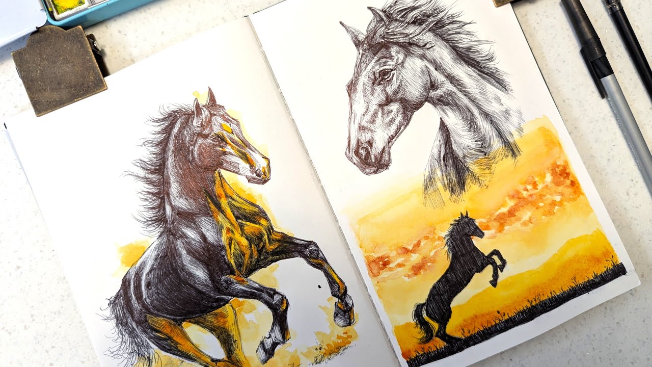 Drawing Horses with a Ballpoint Pen