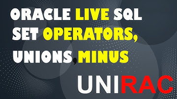 Oracle LiveSQL Tutorials : Union,Minus,Intersect Operators