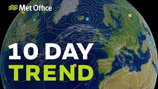 10 Day trend - Westerly winds return but it will still be warm in places - 13/06/18