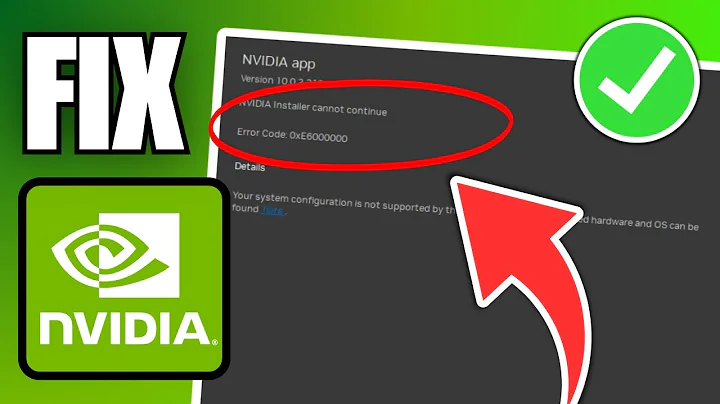 How To Fix NVIDIA Installation Error Code 0xe60000