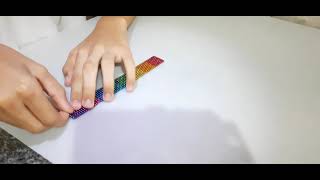 making a 8 colors cube of 3mm magnetic balls