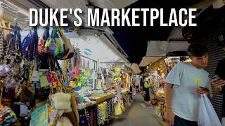 4K】𝐖𝐀𝐋𝐊 🇺🇸 Duke's Marketplace in Waikiki, Hawaii 🏖️🌺🌞