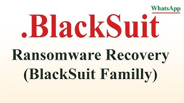 |SOLVED| BlackSuit (.blacksuit) ransomware virus - removal and decryption