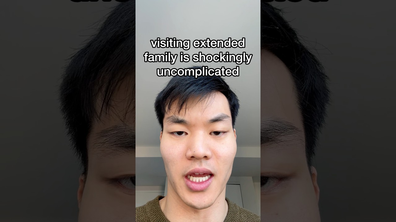 visiting extended family is shockingly uncomplicated