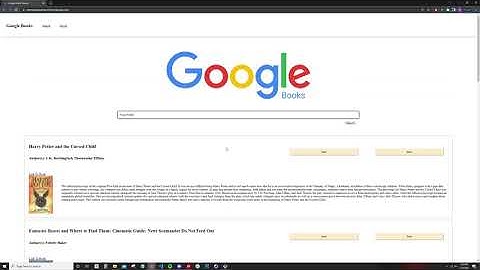 React Google Book Search - JS/MySQL/HTML/CSS