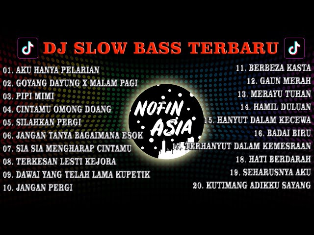 FULL ALBUM 2 JAM DJ NOFIN ASIA (TANPA IKLAN) -  DJ AKU HANYA PELARIAN REMIX VIRAL TIKTOK class=