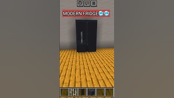 How to Make a Working Modern Fridge in Minecraft!