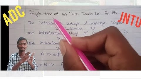 single tone Amplitude modulation