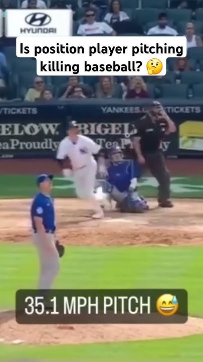 image of Is position player pitching killing baseball? What are your thoughts? I can see both sides of it. - YouTube