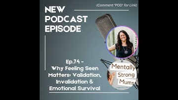 ✨Why Feeling Seen Matters: Validation, Invalidation & Emotional Survival