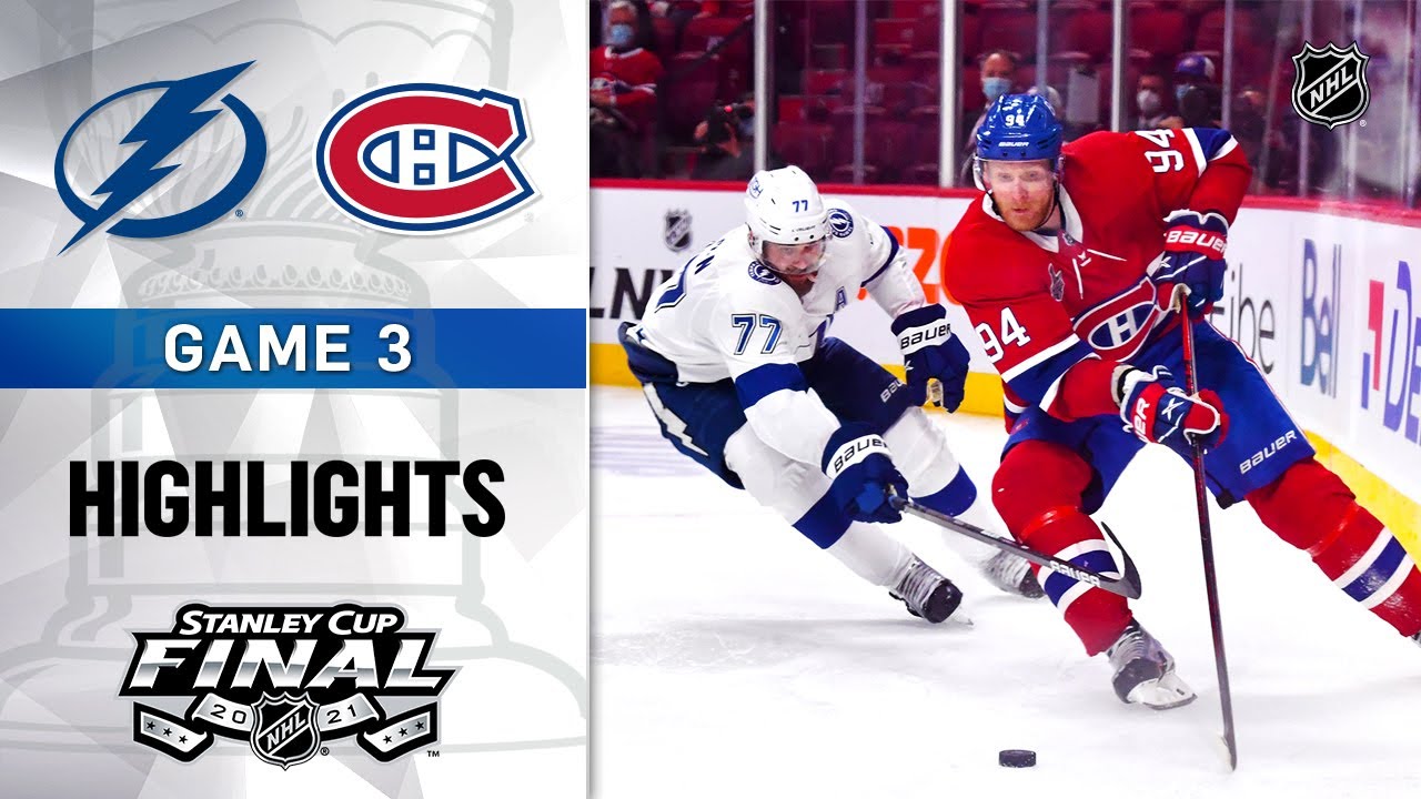 2021 NHL Stanley Cup Final: Lightning beat Canadiens 3-1 in Game 2, take  2-0 series lead - The Athletic