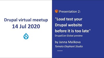 "Load test your Drupal website before it is too late" Janna Malikova [Drupal Meetup, 2020-07-14]