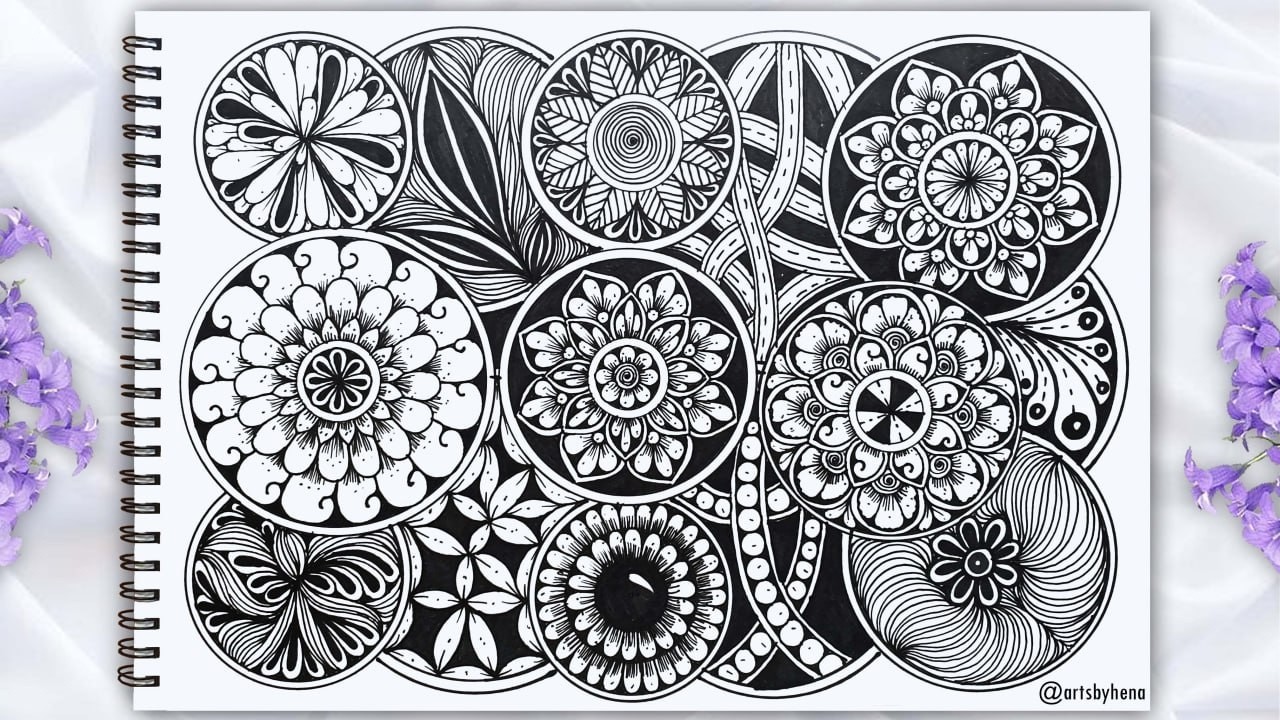 Zentangle Art | Mandala Art | Zentangle Patterns