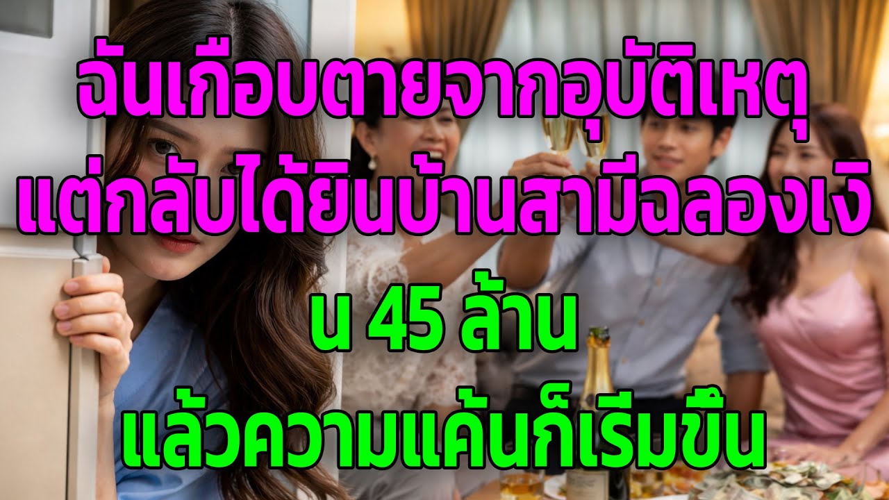 ฉันเกือบตายจากอุบัติเหตุ แต่กลับได้ยินบ้านสามีฉลองเงิน 45 ล้าน แล้วความแค้นก็เริ่มขึ้น
