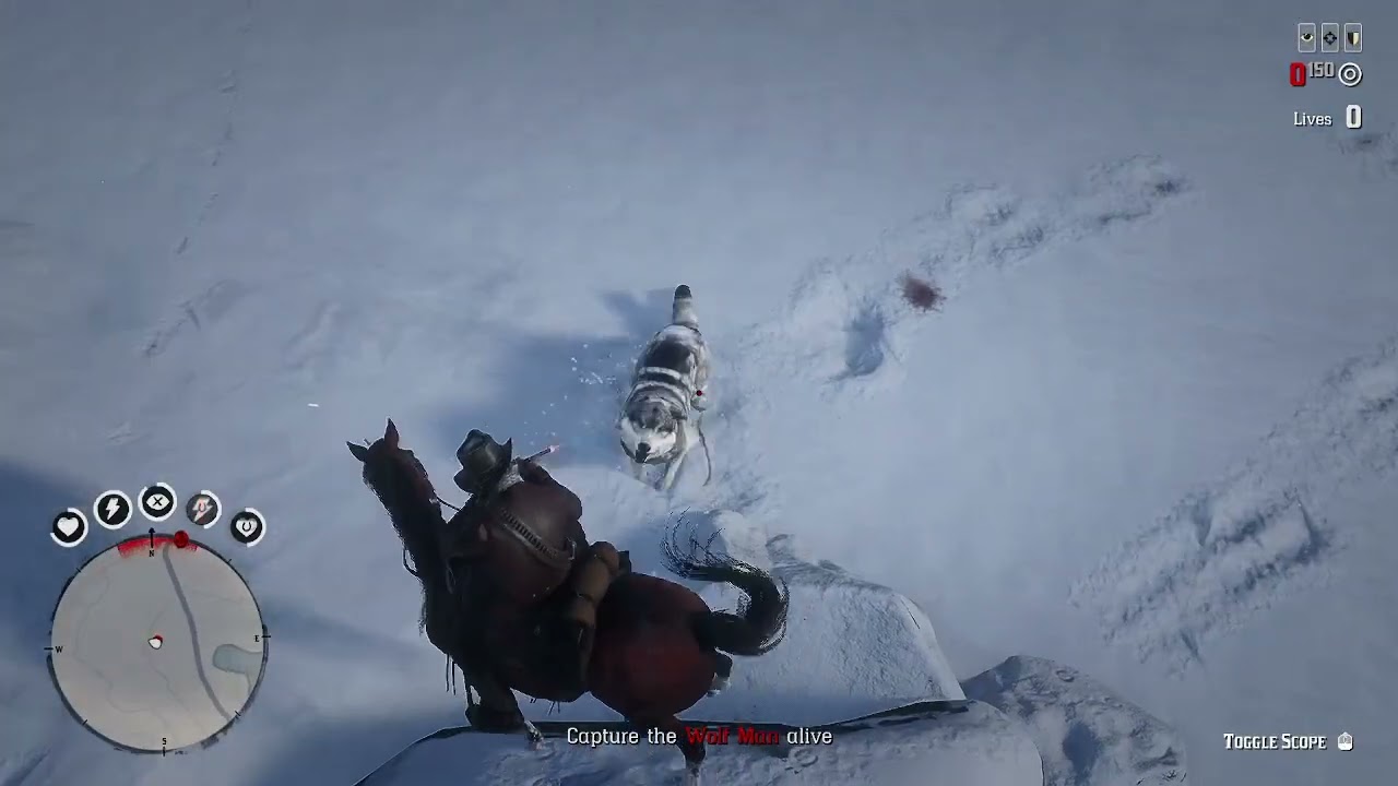 Red Dead Online - Legendary Bounty ( The Wolf Man Difficulty 5 Star Solo )