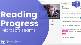 Microsoft Teams - Reading Progress Teacher & Student Guide