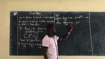 Laws Of Logarithms- (Proving of Basic laws with examples)