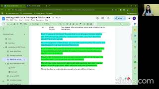 Class 4 : DerivingCognitive Fucntions Stack from MBTI code & Vice a versa