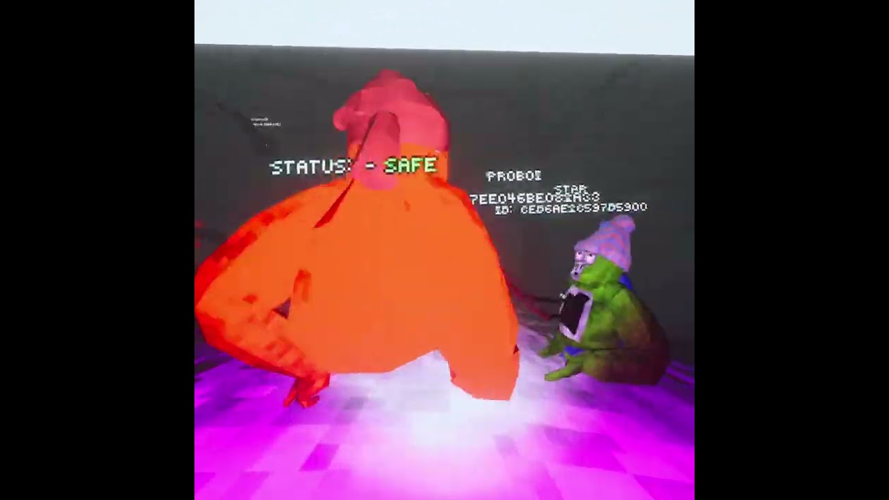 playing  a spooky gorilla tag game