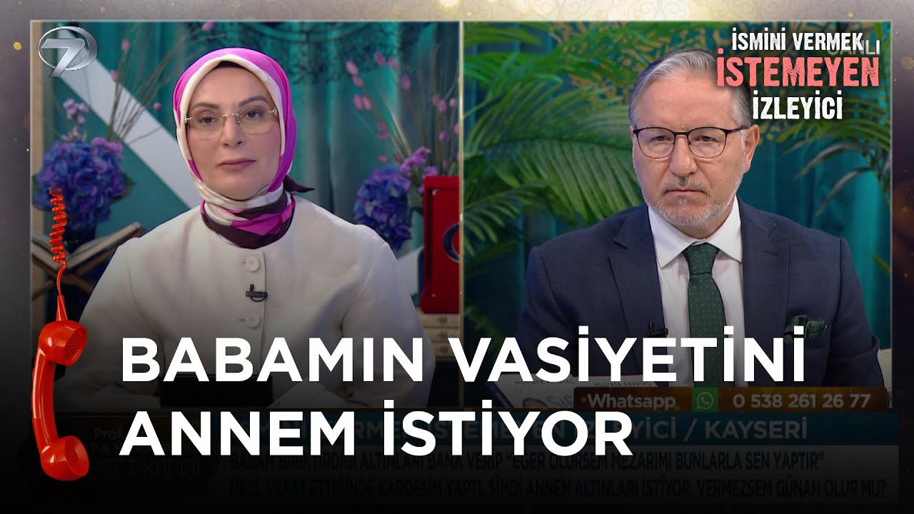 Babam Altınları Bana Vermiş Olsa Da Annem Zorla Alıyor - İsmini Vermek İstemeyen İzleyici