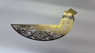 Precision Photo-Etched Brass Decorative Panel | Custom Metal Design
