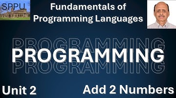 SPPU Sem-1 FPL Unit-3 - Add 2 Numbers