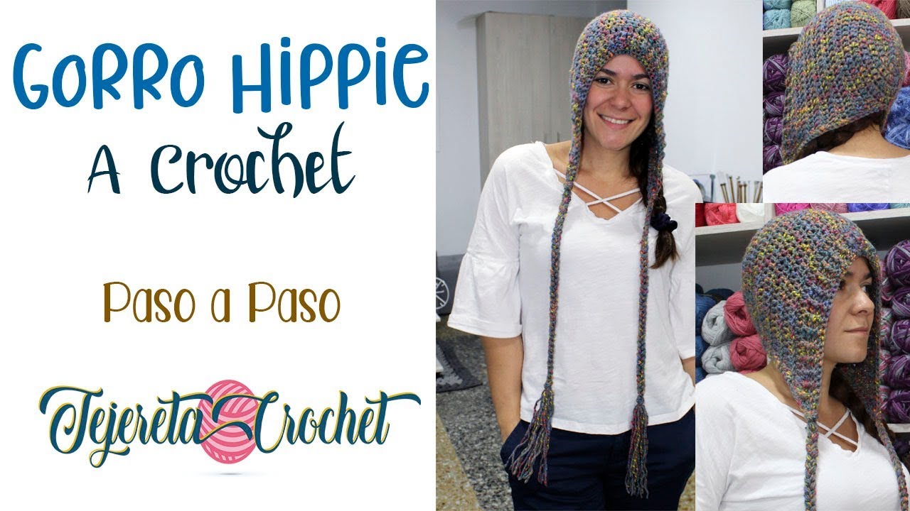 Gorrito Hippie a Crochet paso a paso -
