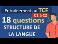 Test de franais tcf structure de la langue niveau c1 et c2