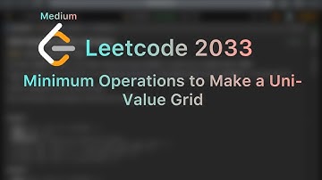 Minimum Operations to Make a Uni-Value Grid - Leetcode 2033 - Java