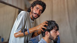 YOUNG BARBER FULL SATISFYING HEAD MASSAGE | ASMR SCALP MASSAGE & PAIN RELIEF 