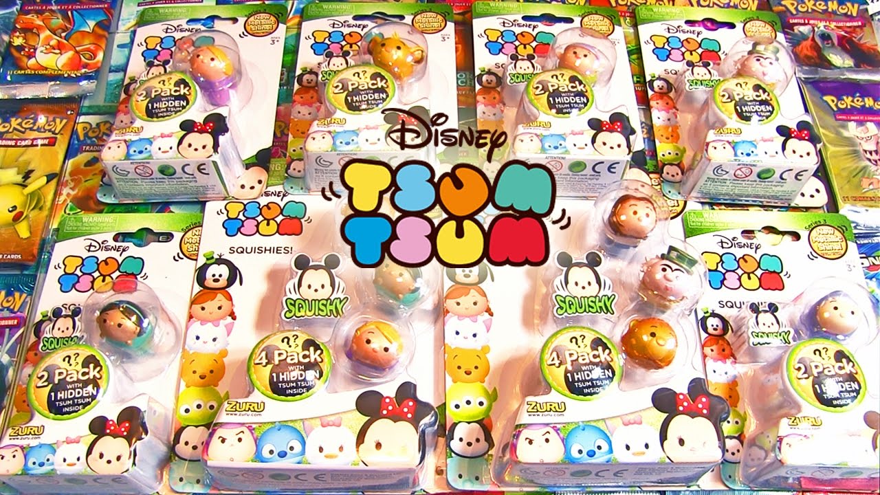 Ouverture de 8 Boosters Disney TSUM TSUM Squishies Metalic Saison 3 ! NOUVEAUX PERSONNAGES !