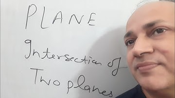 equation of plane through line of intersection of two planes 3d by faculty of kota