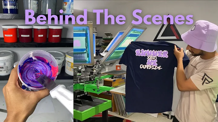 Screen Printing A 2 Color Design | Pantone Color Mixing | Screen Registration Process
