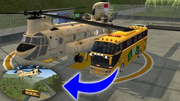 Helicopter Travel Lifter for Bussid First Super Travel Mod | V3.6  Updated Test in V3.5 | Bussid Mod